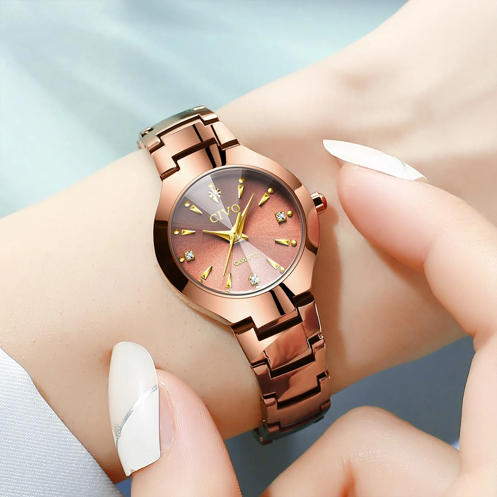 0104C | Quartz Women Watch | Stainless Steel Band