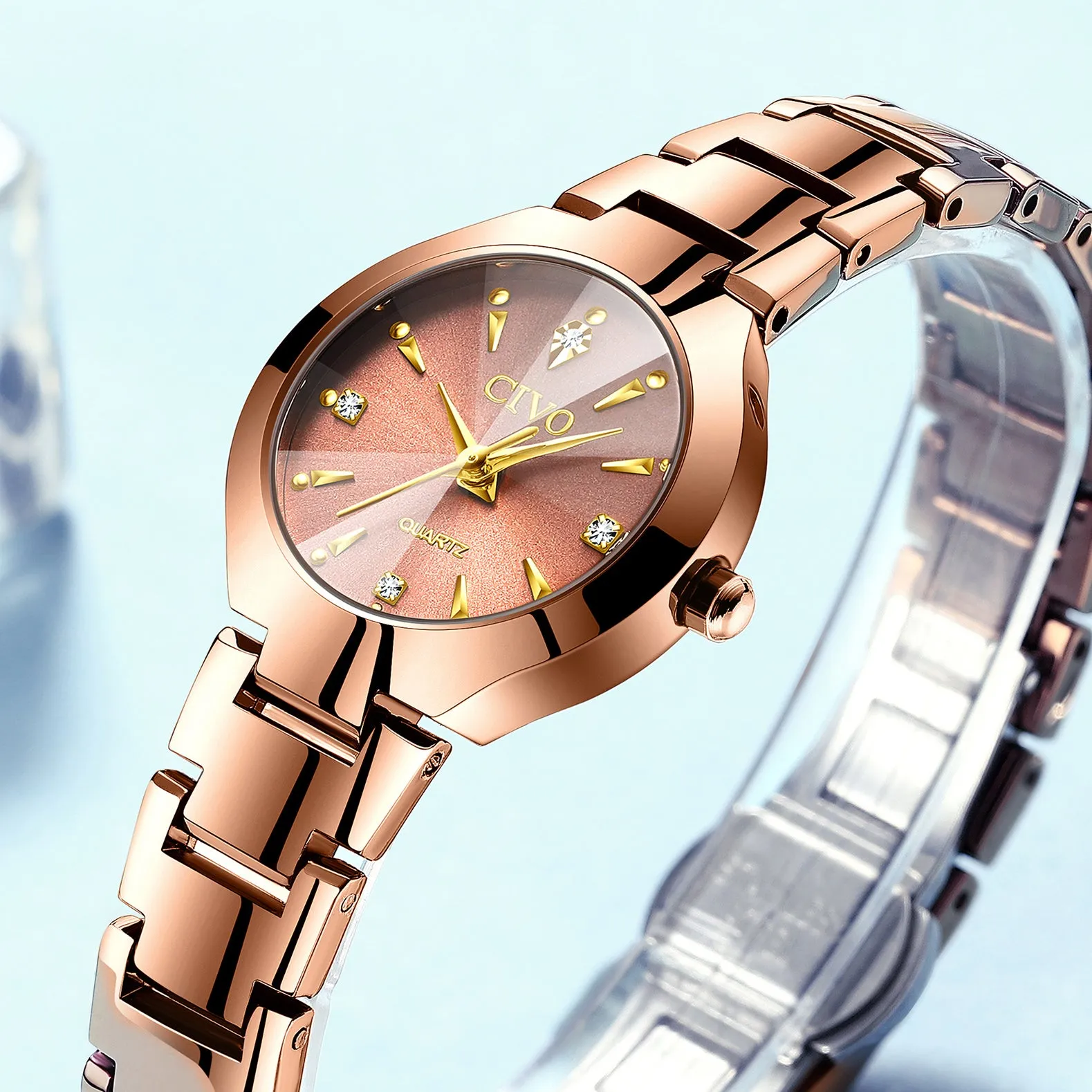 0104C | Quartz Women Watch | Stainless Steel Band