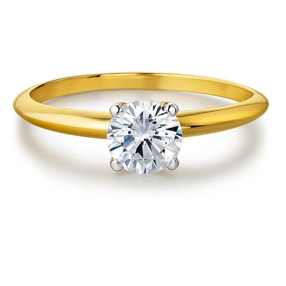 1 ct. Tiffany Style 4-Claw Solitaire Ring