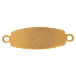 1 Inch Connecting Oval with 2 Holes Brass Stamping Blank