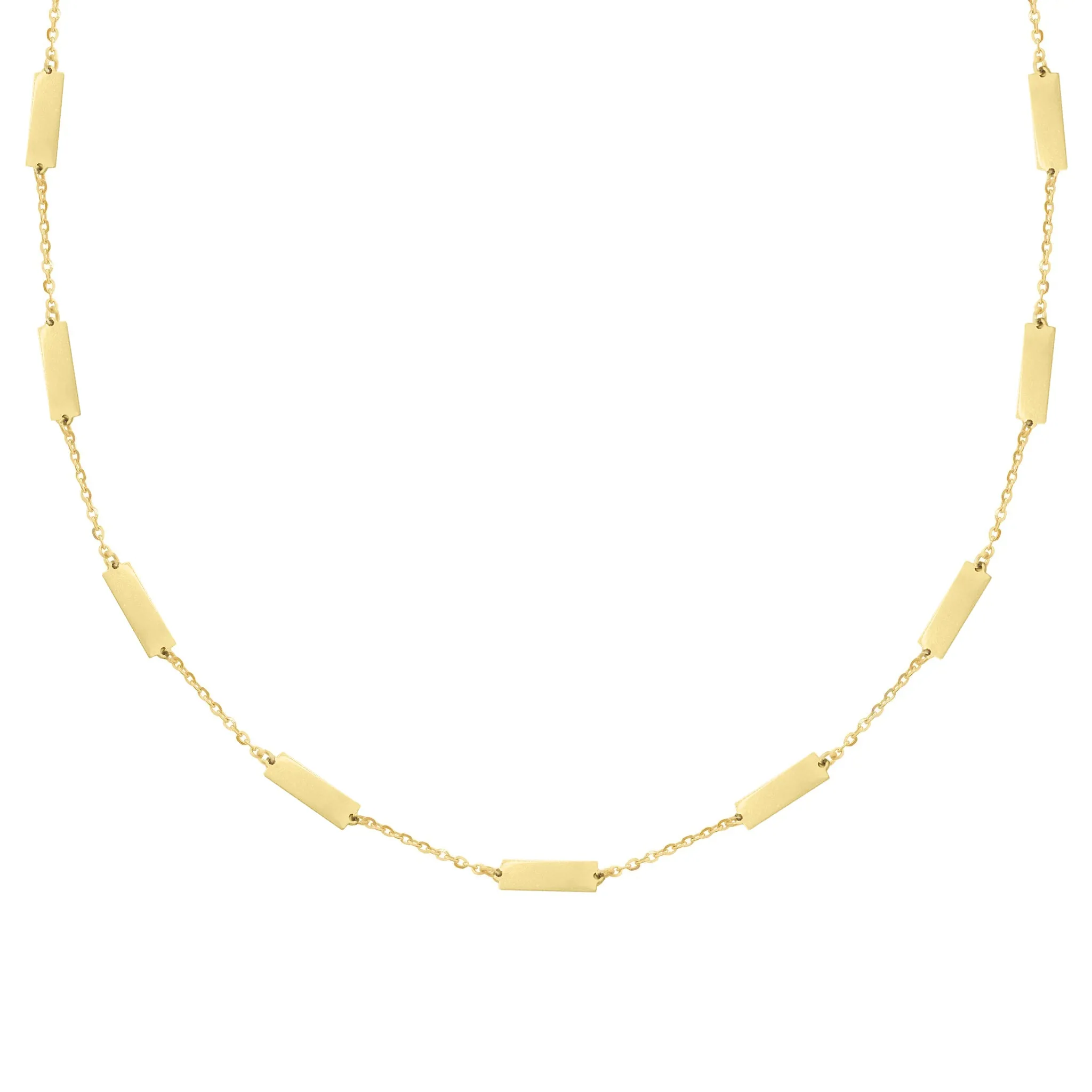 14K GOLD ANNA BAR NECKLACE