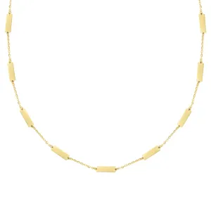 14K GOLD ANNA BAR NECKLACE