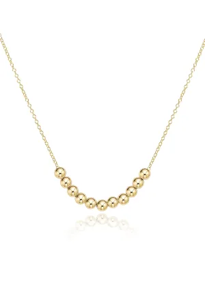 16" Gold Classic Beaded Bliss Necklace | E-Newton | RESTOCK