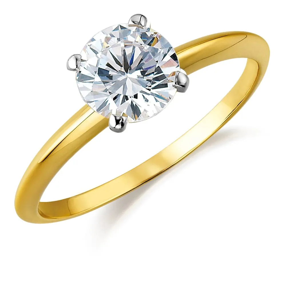 3 ct. Tiffany Style 4-Claw Solitaire Ring