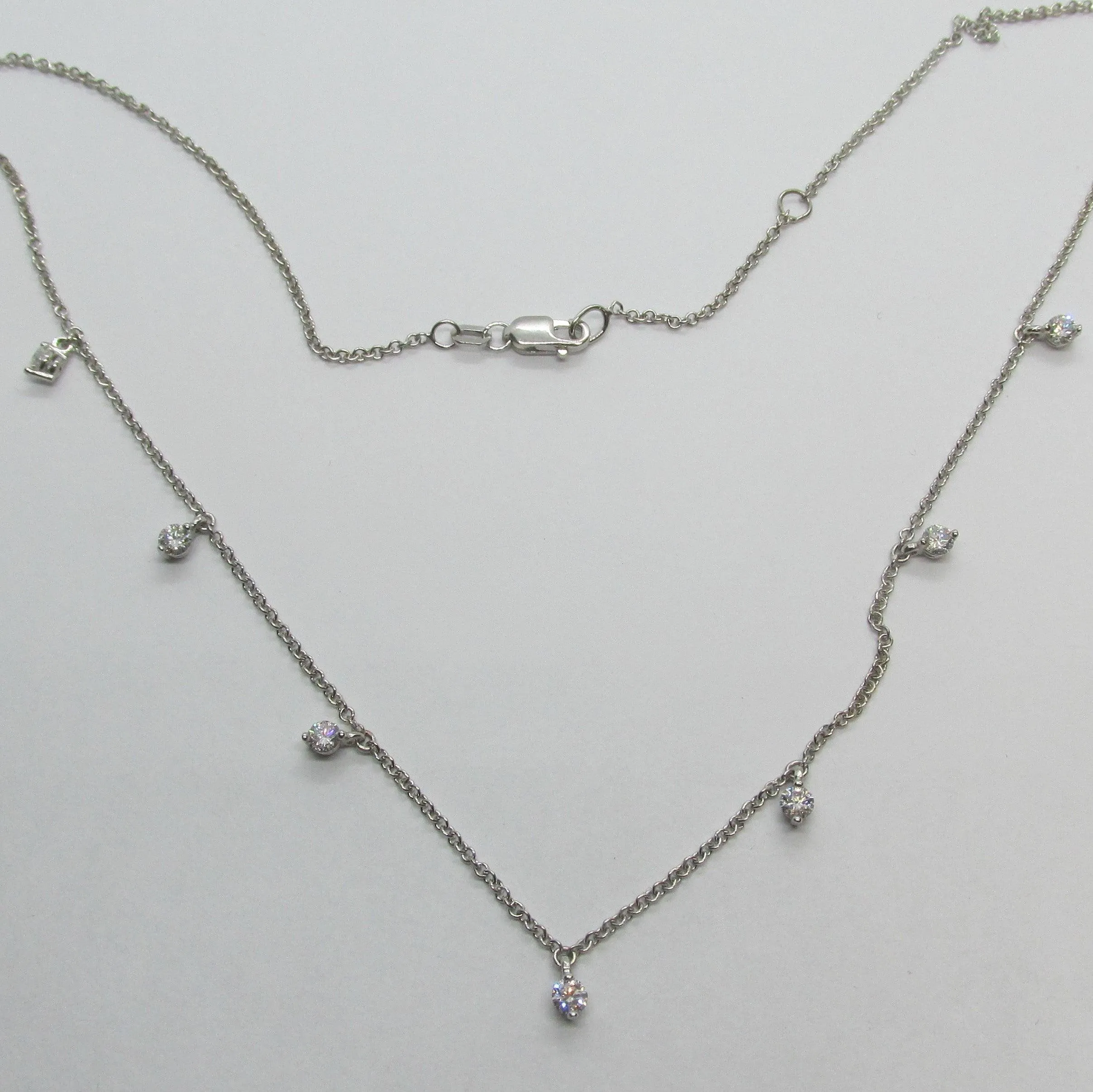 7 Dangling Diamonds Necklace