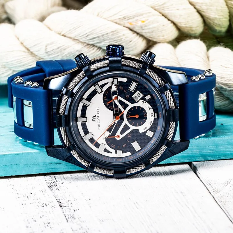 8042M | Quartz Men Watch | Rubber Band