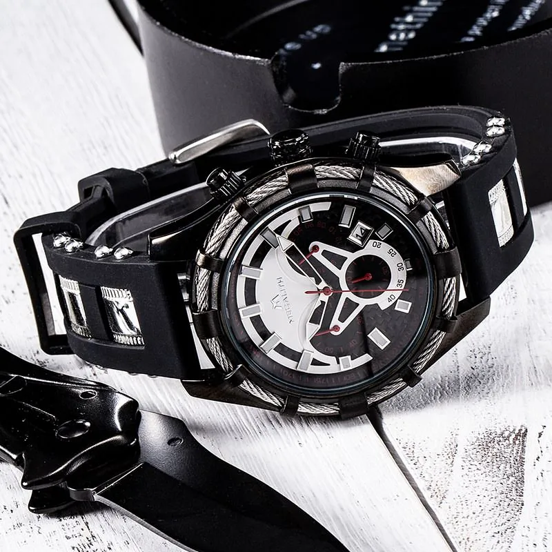 8042M | Quartz Men Watch | Rubber Band