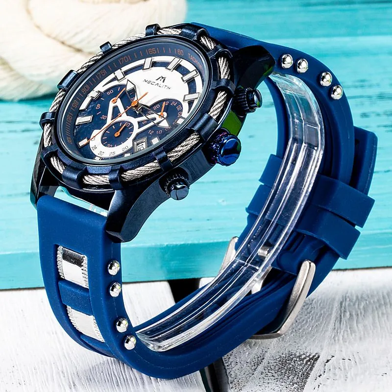 8042M | Quartz Men Watch | Rubber Band