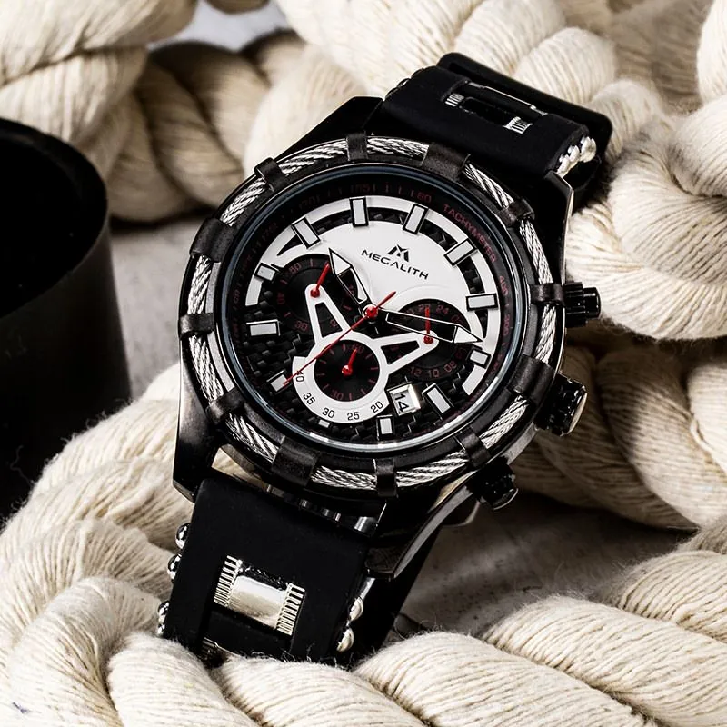 8042M | Quartz Men Watch | Rubber Band