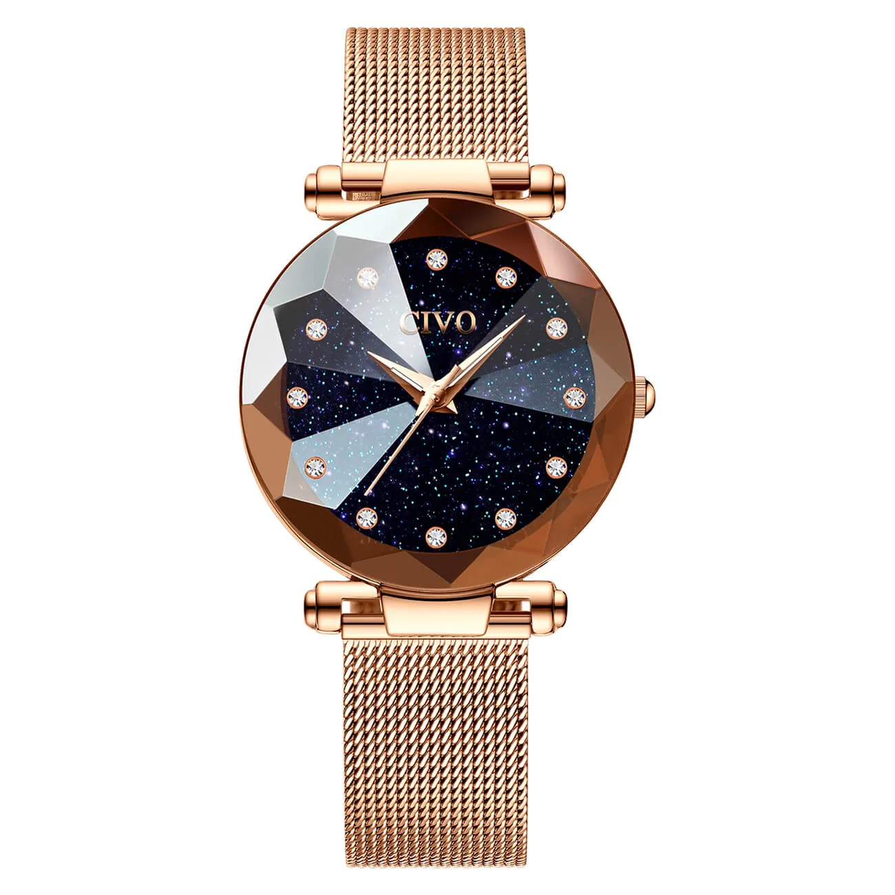 8064C | Quartz Women Watch | Mesh Band