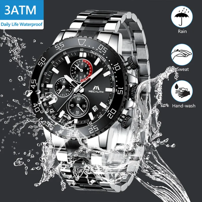 8087M | Quartz Men Watch | Stainless Steel Band