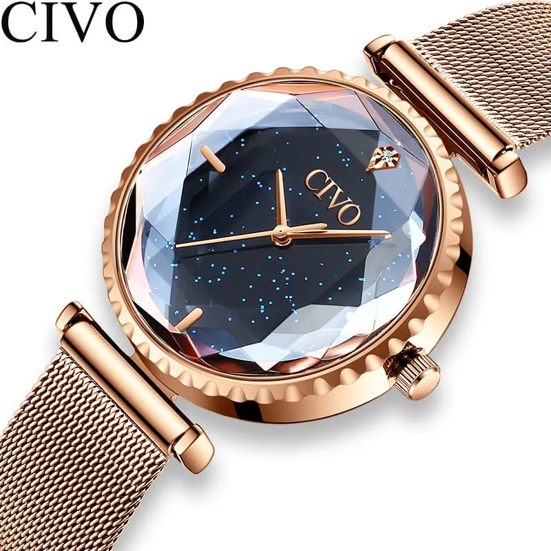 8116C | Quartz Women Watch | Mesh Band