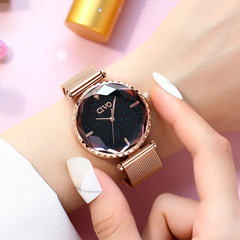 8116C | Quartz Women Watch | Mesh Band