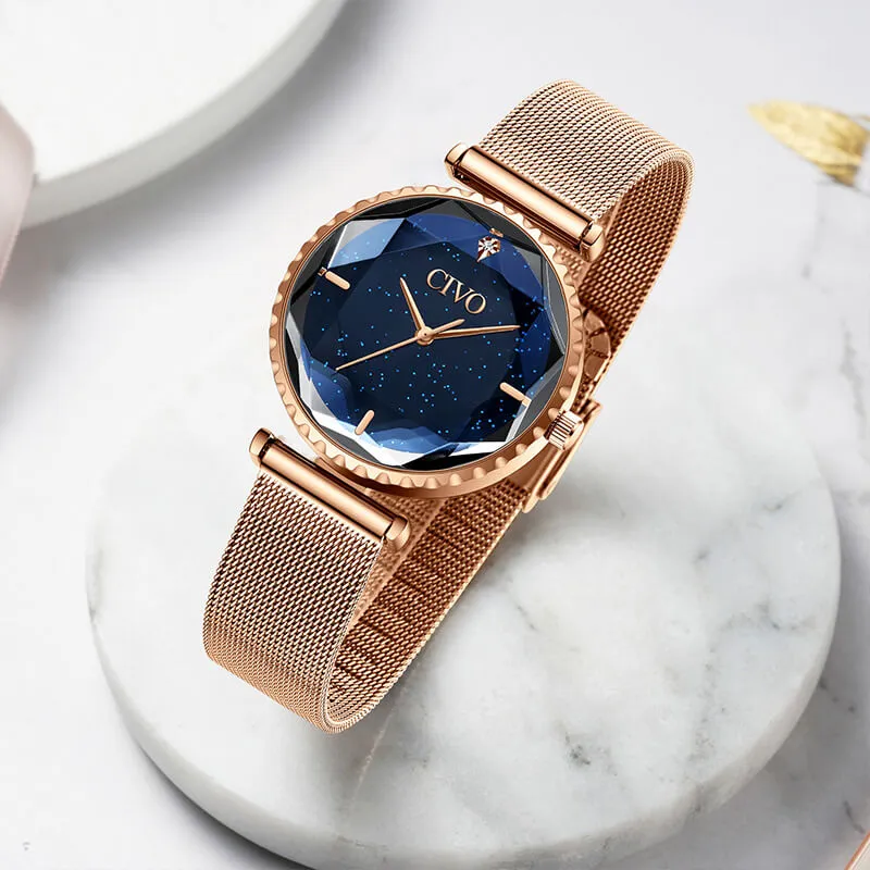 8116C | Quartz Women Watch | Mesh Band