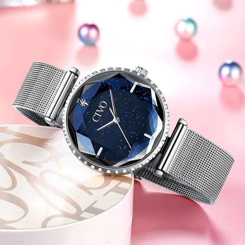 8116C | Quartz Women Watch | Mesh Band