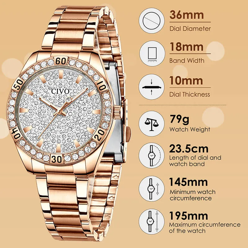 8117C | Quartz Women Watch | Stainless steel Band