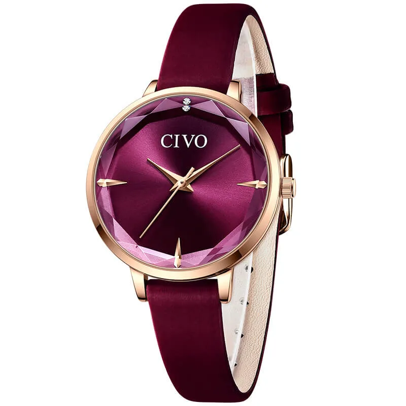 8122C | Quartz Women Watch | Leather Band