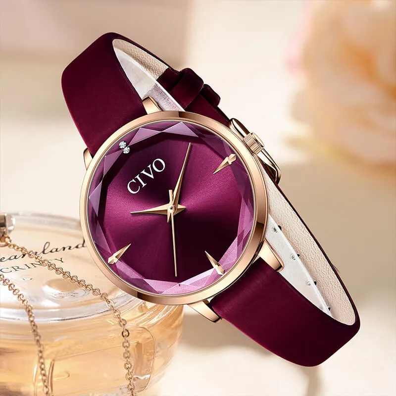 8122C | Quartz Women Watch | Leather Band