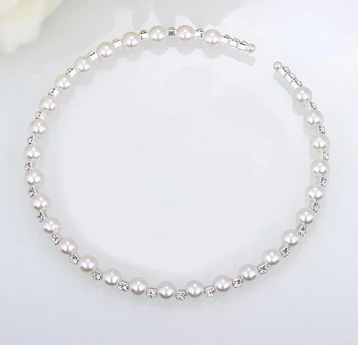 8MM handmade pearls, Rhinestone necklaces, bracelets, earrings