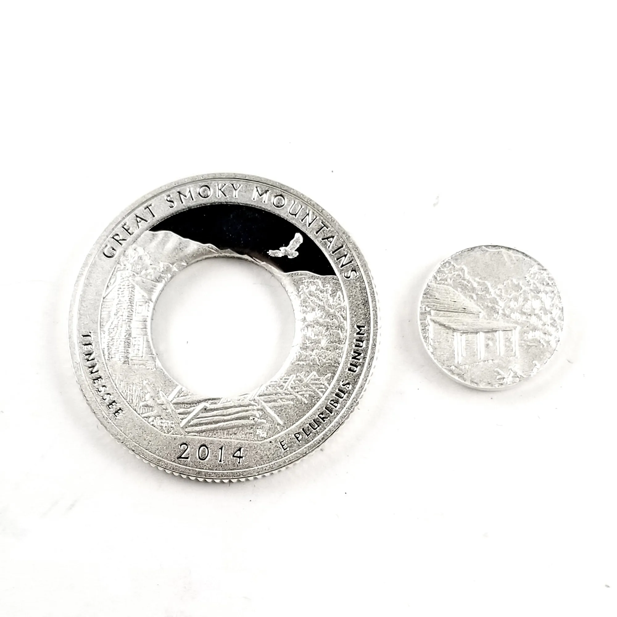 90% Silver Great Smoky Mountains National Park Quarter Ring