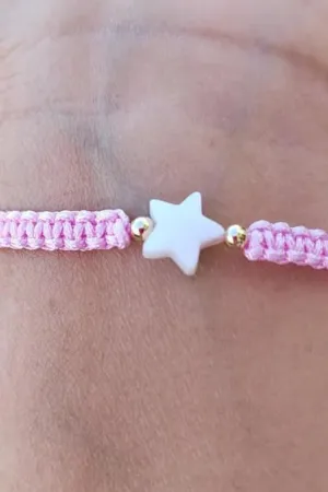 Adults - Star - Mother of Pearl Citron Bracelets - Pink Lemonade