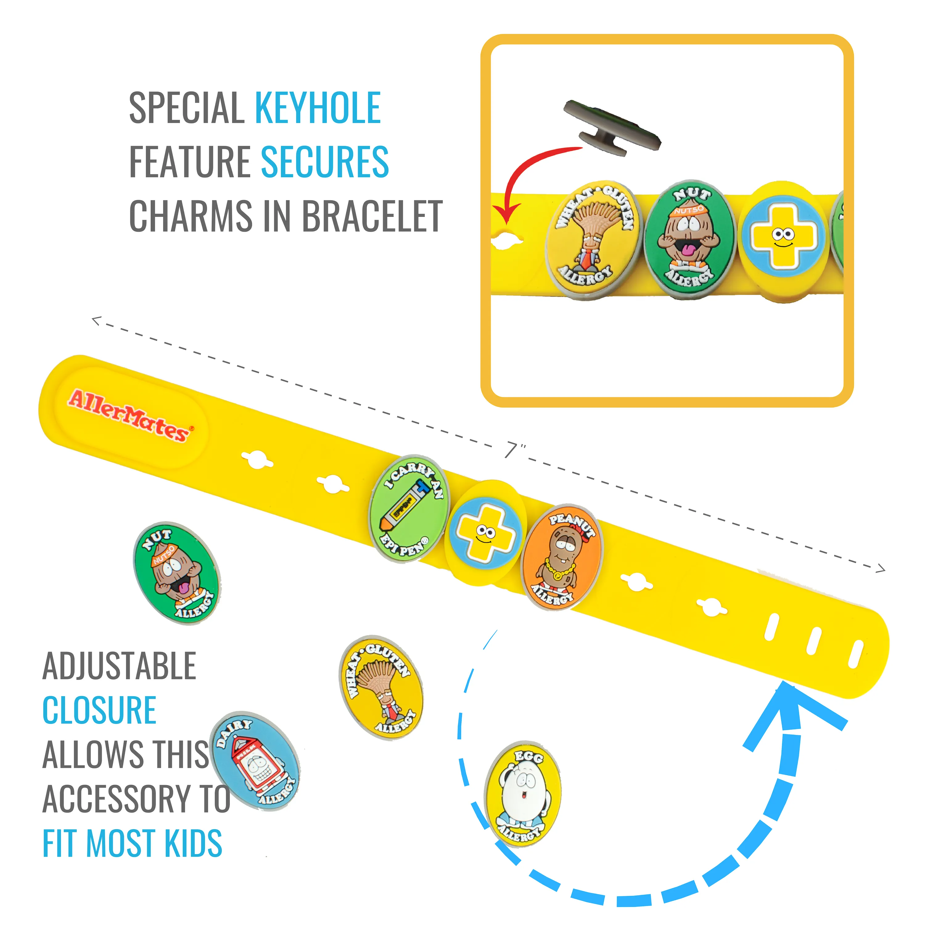 AllerMates New Multi-Allergy Bracelet (Bracelet Only)