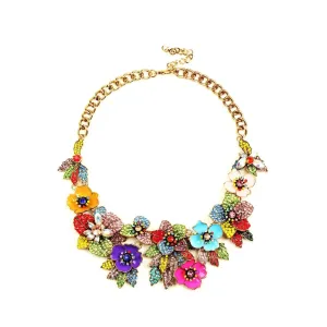 Amata Statement Necklace - Floral