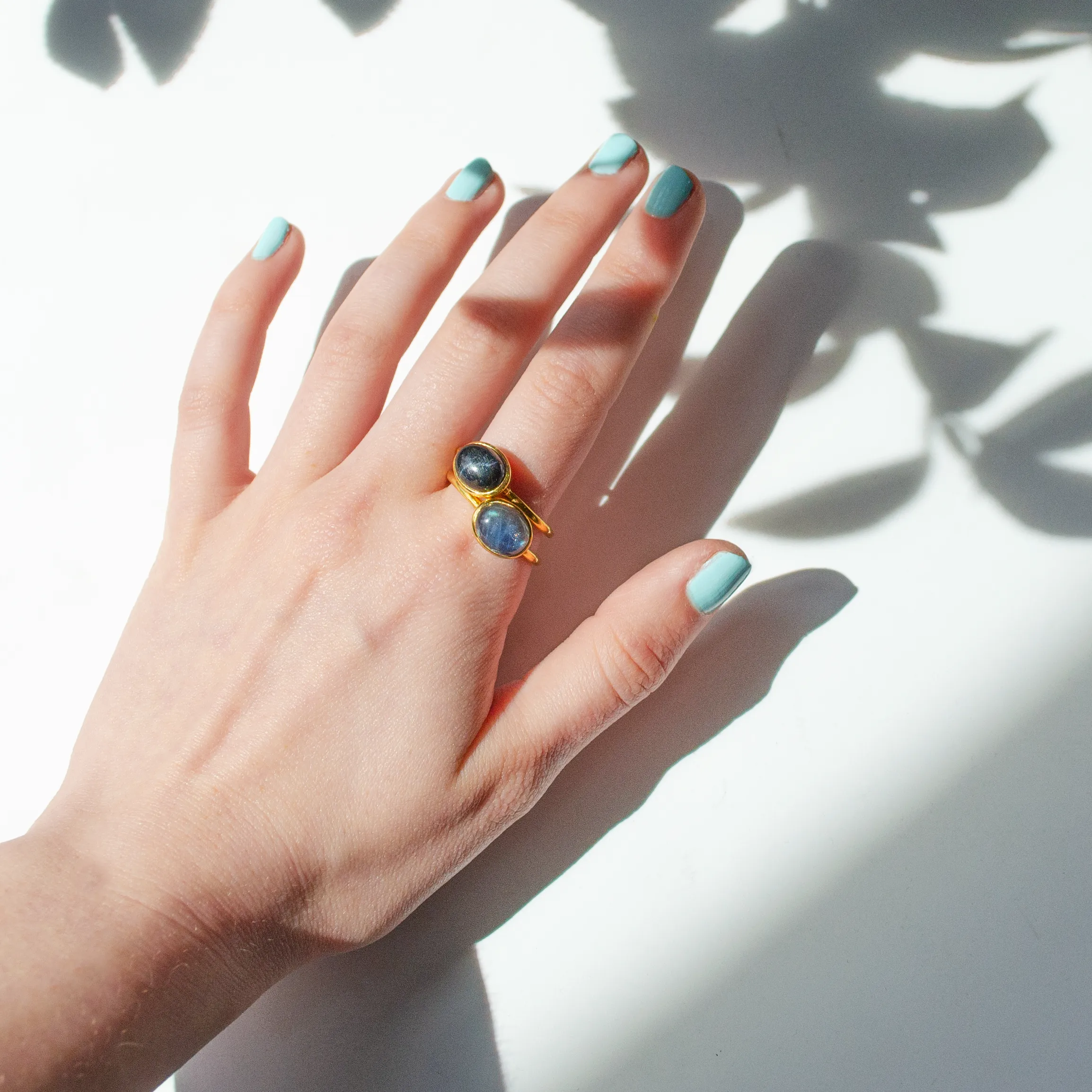 Amazonite Cabochon Oval Ring