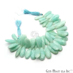 Amazonite Pears Beads, 8 Inch Gemstone Strands, Drilled Strung Briolette Beads, Pears Shape, 28x12mm