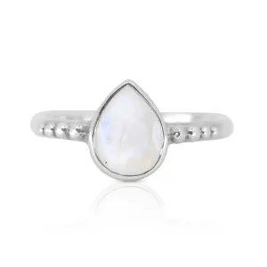 Amie Moonstone Silver Stacker