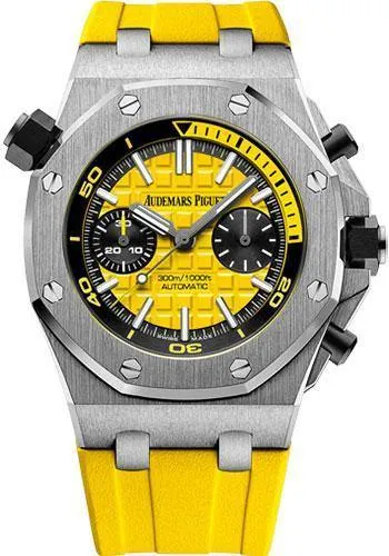 Audemars Piguet Royal Oak Offshore Diver Chronograph Limited Edition of 375 Watch-Yellow Dial 42mm-26703ST.OO.A051CA.01