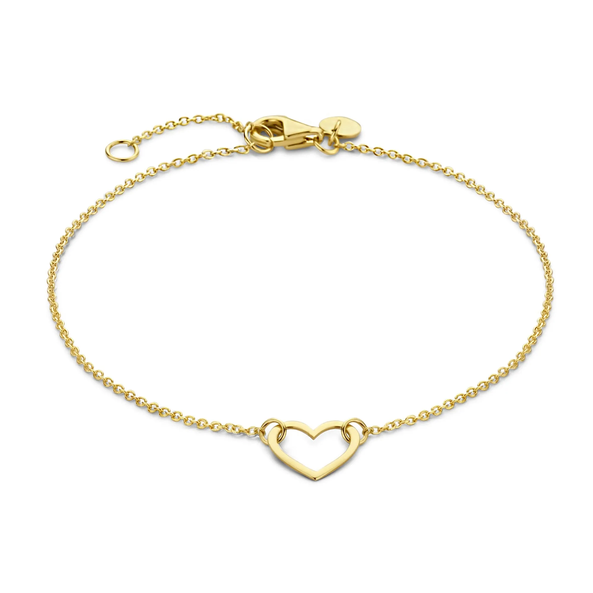 Belleville Amore 14 karat gold bracelet with heart