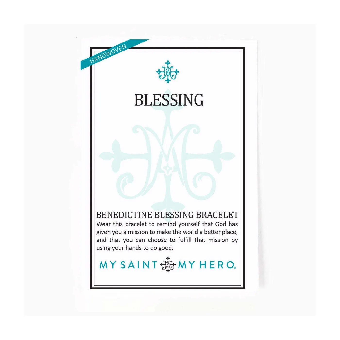 Benedictine Blessing Bracelet - Silver/Peach