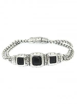 Berkely Triple Crystal Mesh Bracelet