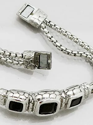 Berkely Triple Crystal Mesh Bracelet