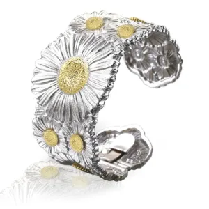 Elegant Blossoms Vermeil Bracelet – Delicate Floral Design with Gold Finish