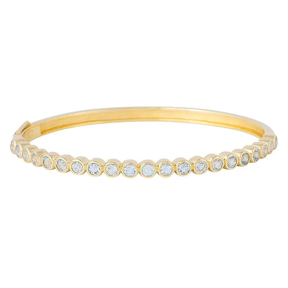 BLUE TOPAZ BANGLE