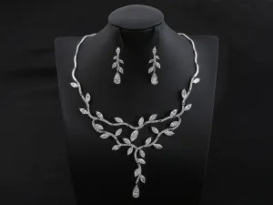 Bridal Jewelry Set For Bride - Silver