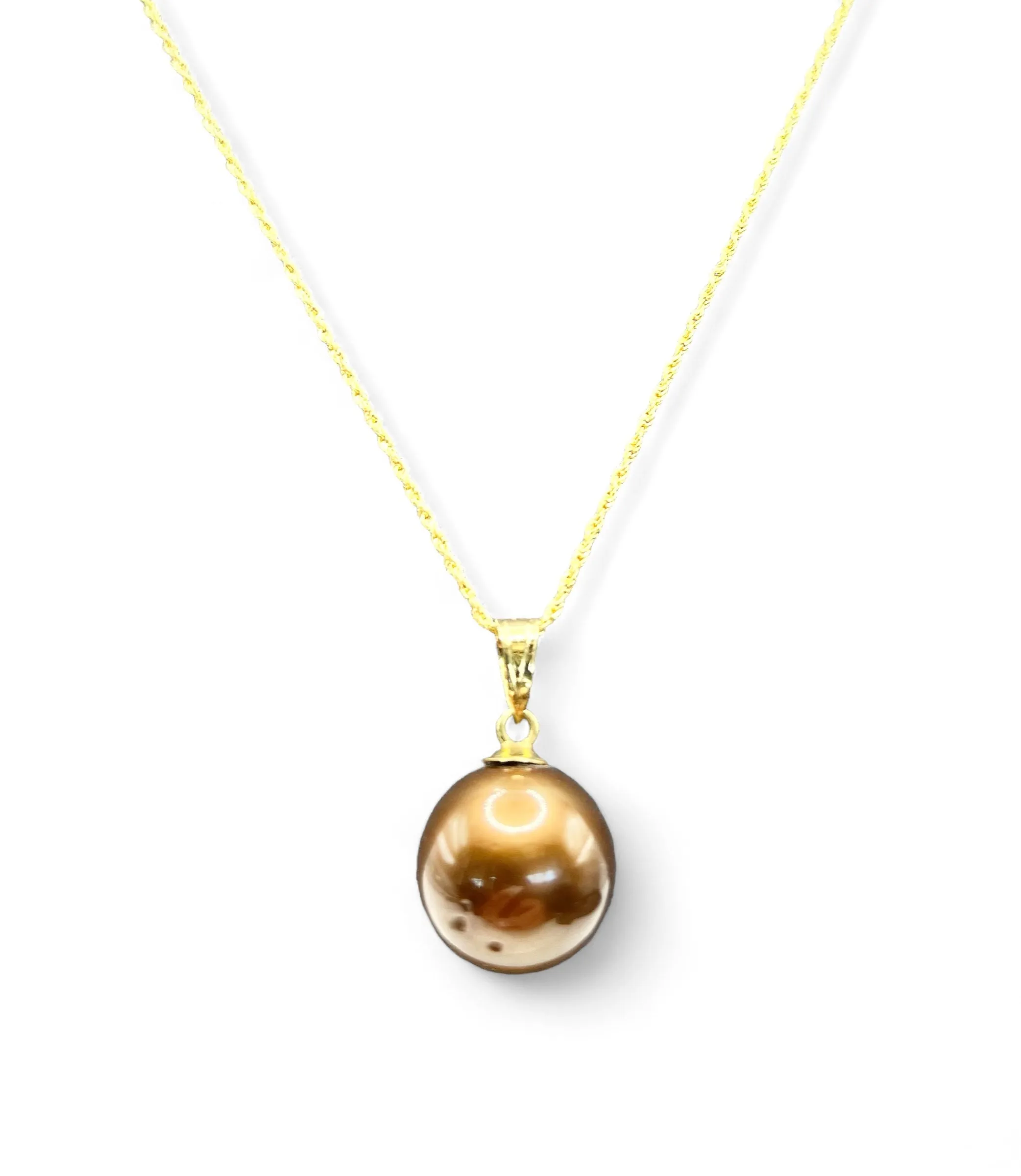 BROWN SOUTH SEA PEARL NECKLACE