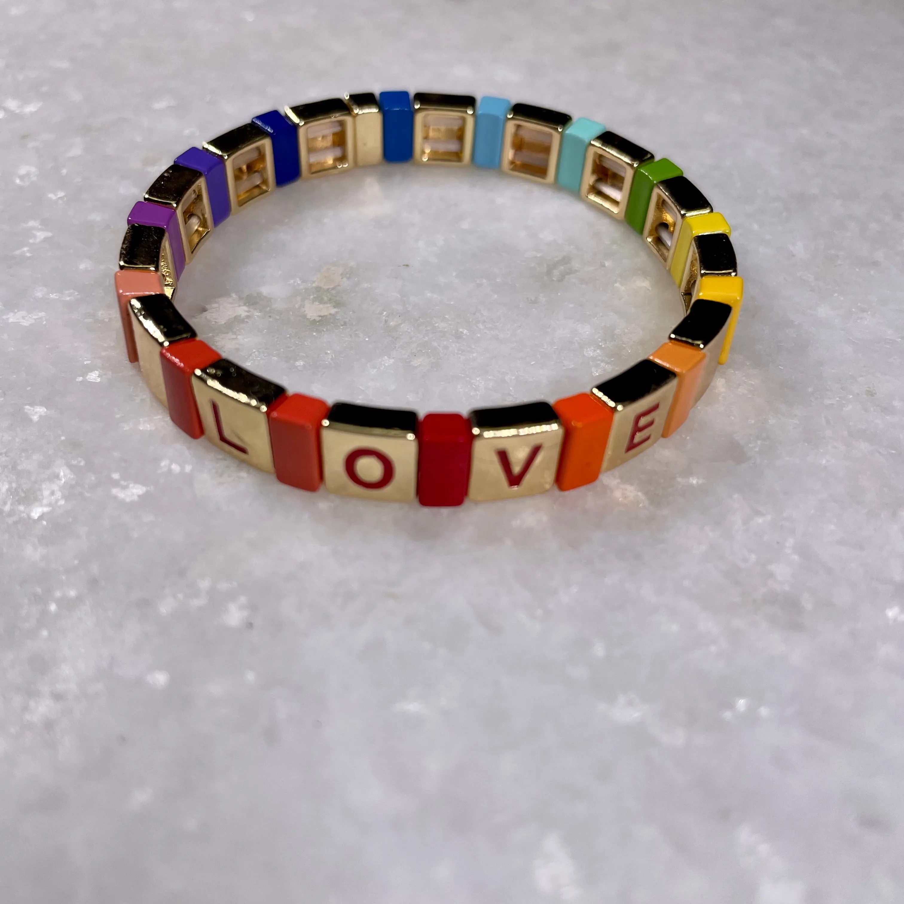 Caryn Lawn LOVE Tile Bracelet