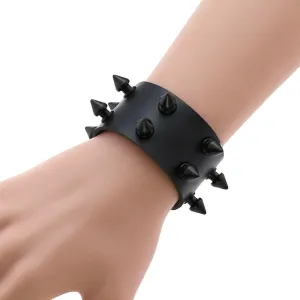 Casual Spike PU Leather Bracelet