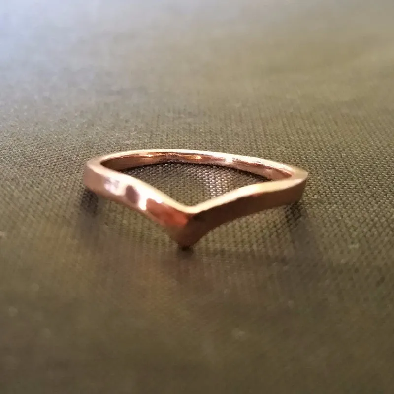 Chevron Ring - Wishbone Ring