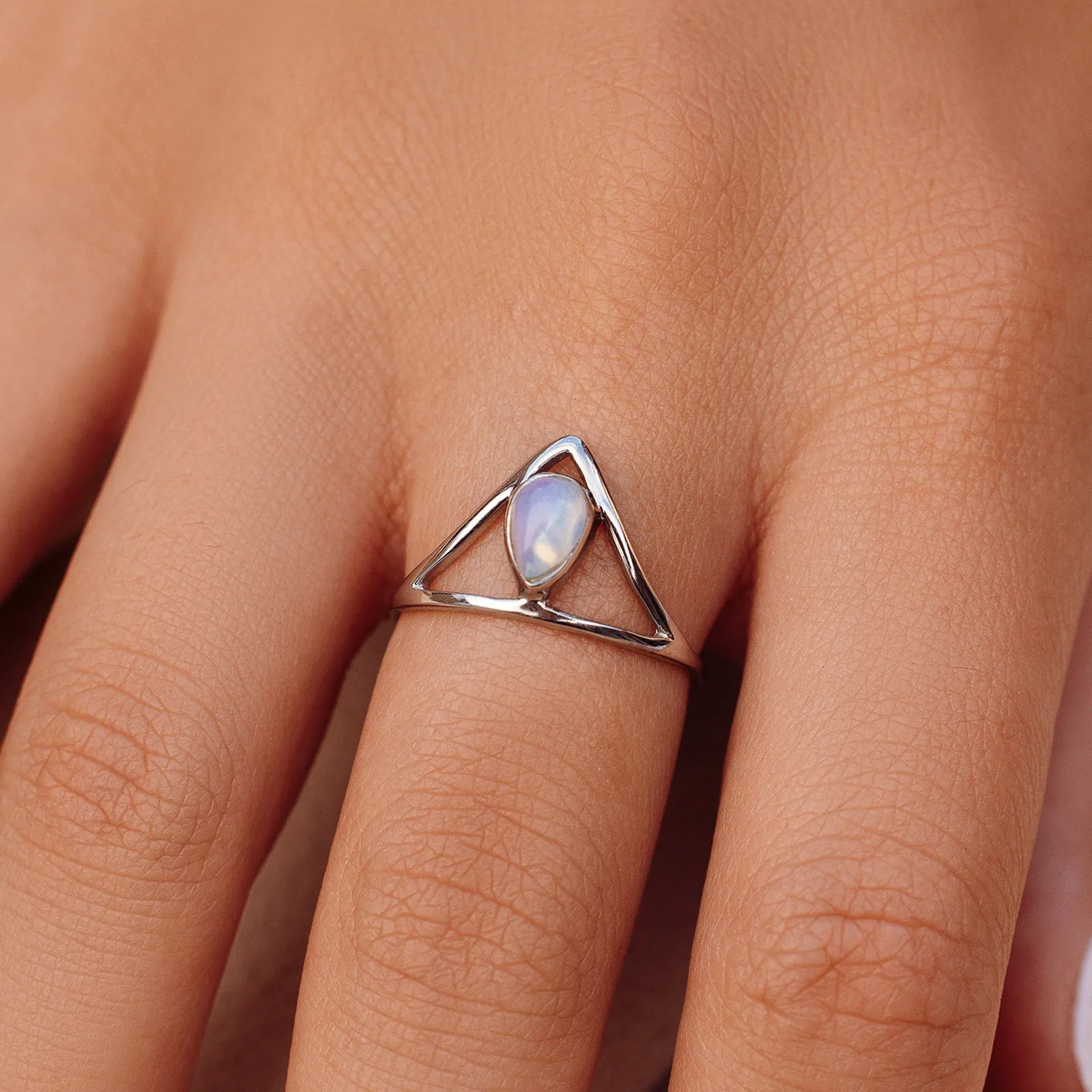 Chevron Stone Ring