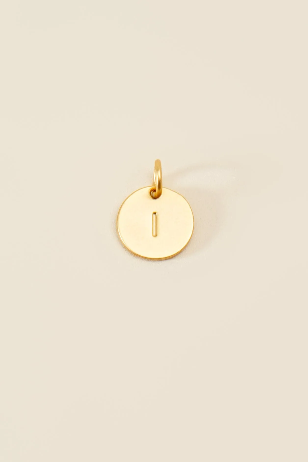 Cove Medium Letter Disk Pendant