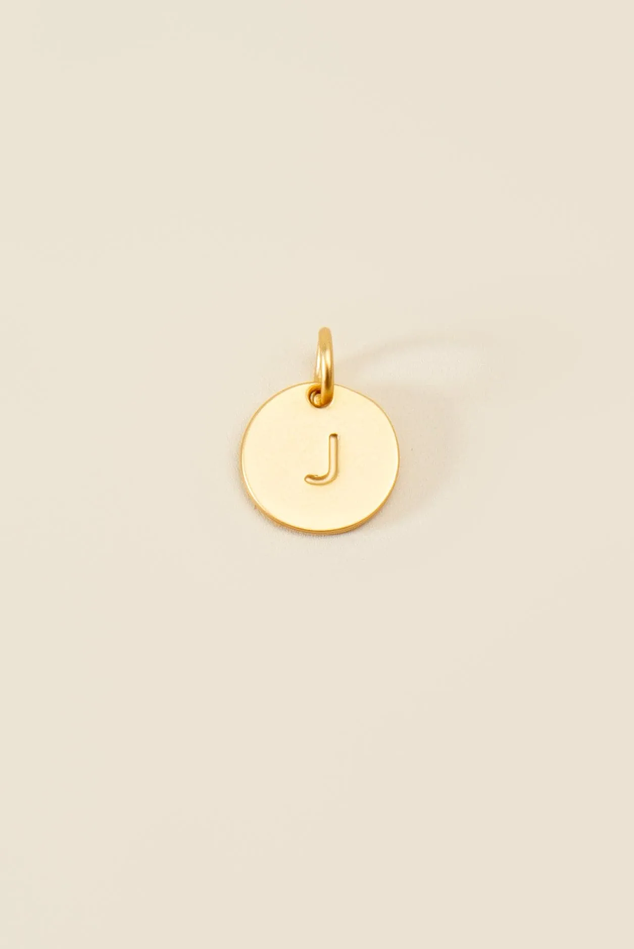 Cove Medium Letter Disk Pendant