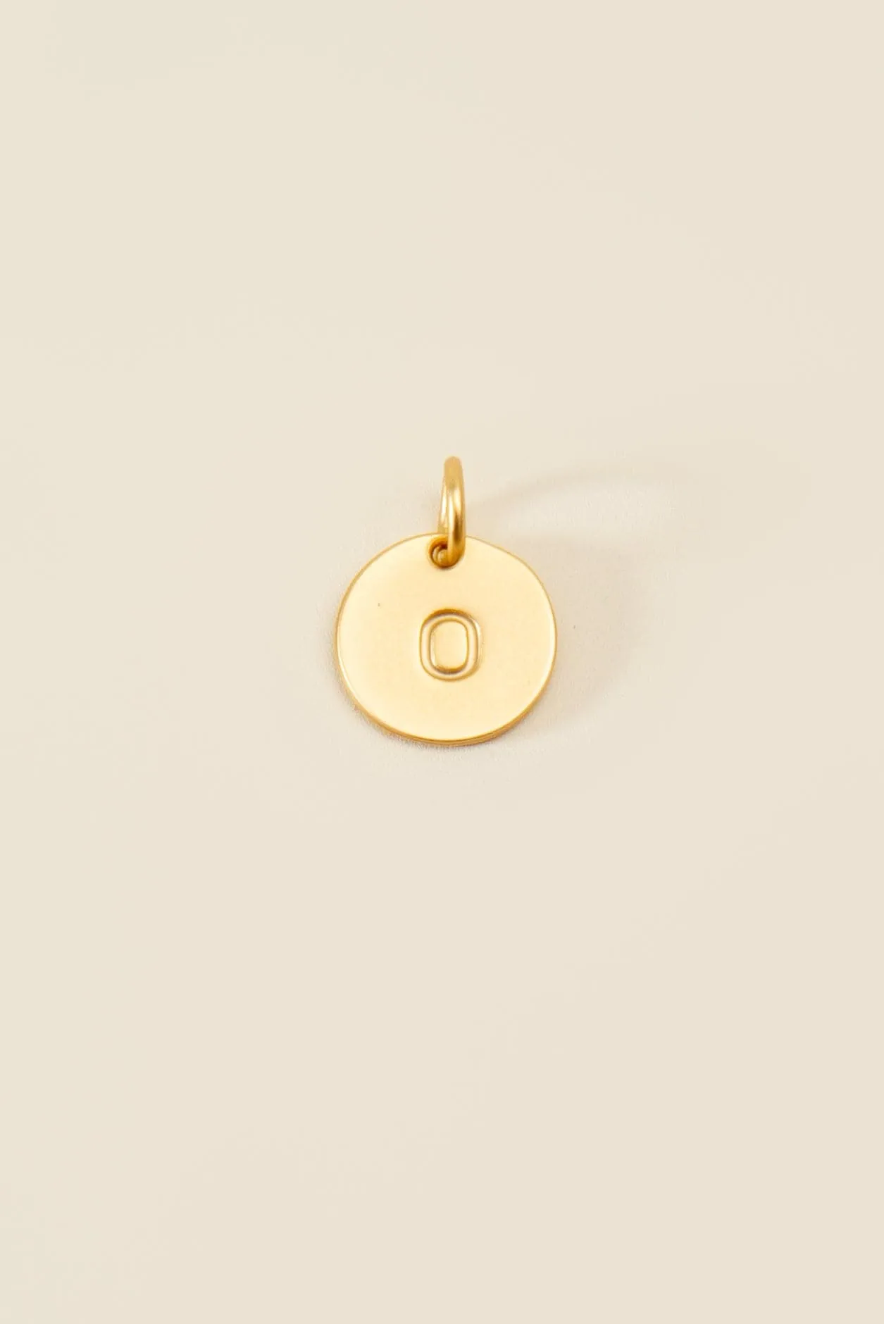 Cove Medium Letter Disk Pendant