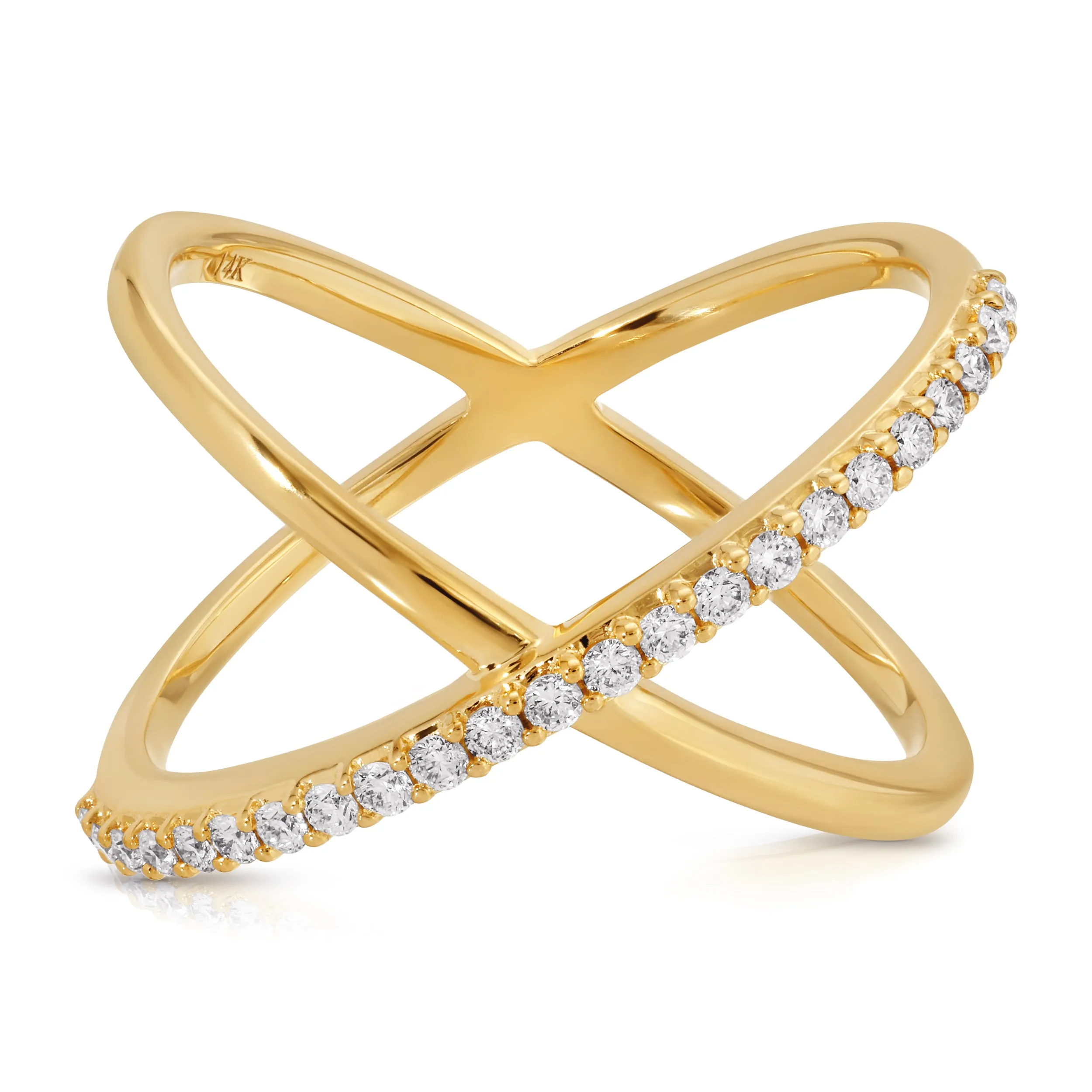 Criss-Cross Diamond Daze Ring