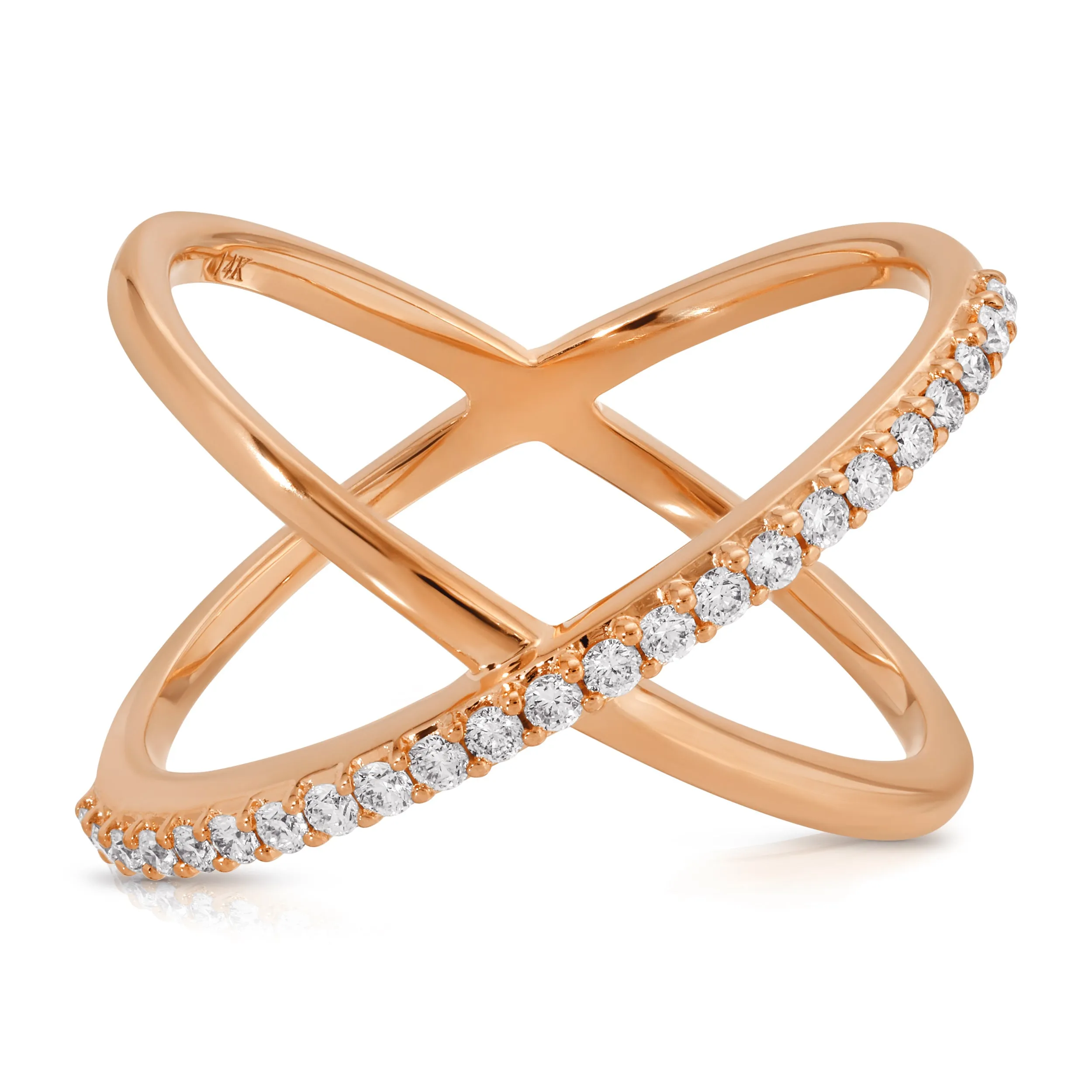 Criss-Cross Diamond Daze Ring