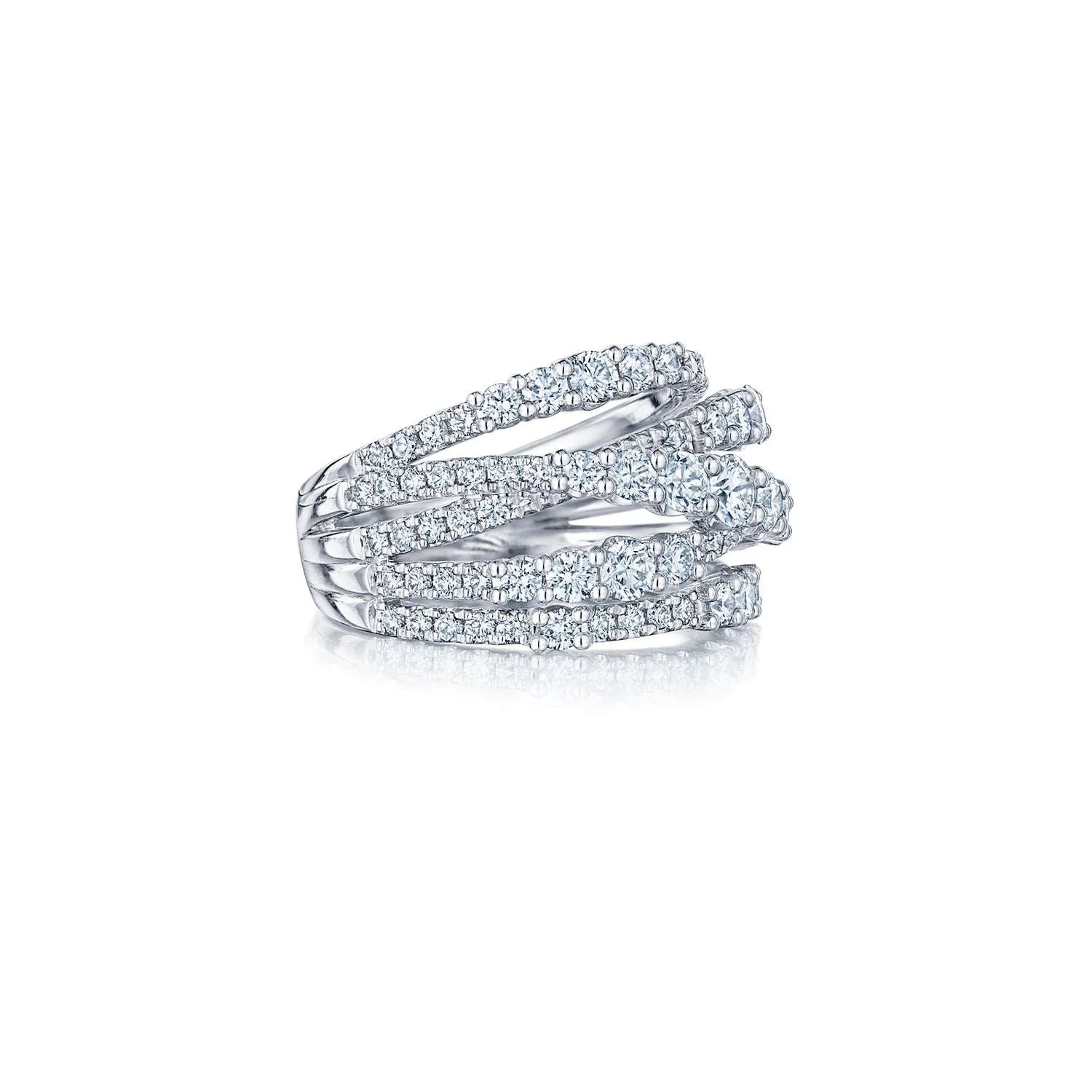 Crossover Diamond Ring