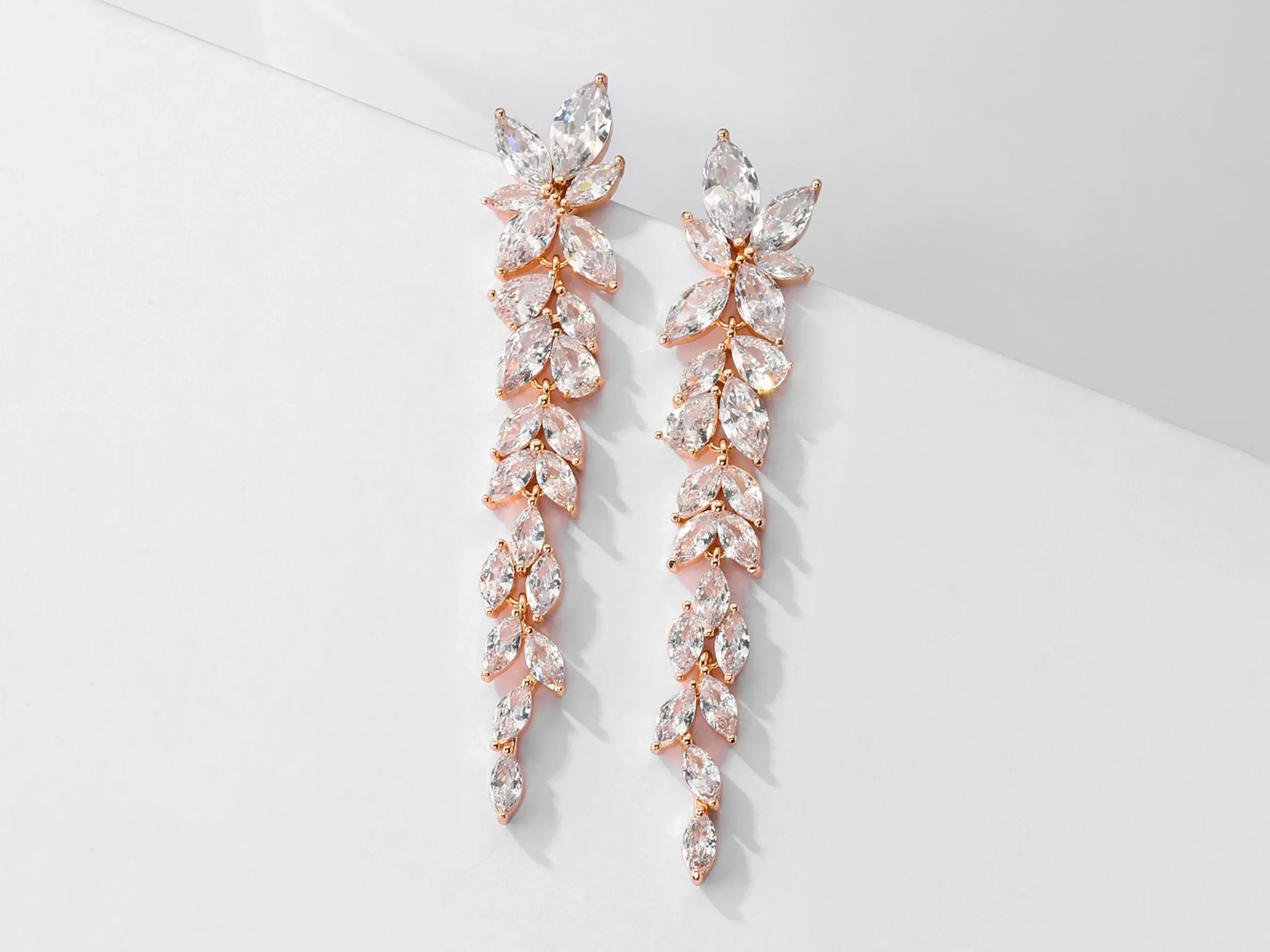 Crystal Bridal Earrings | Chandelier Earrings | Crystal Drop Earrings